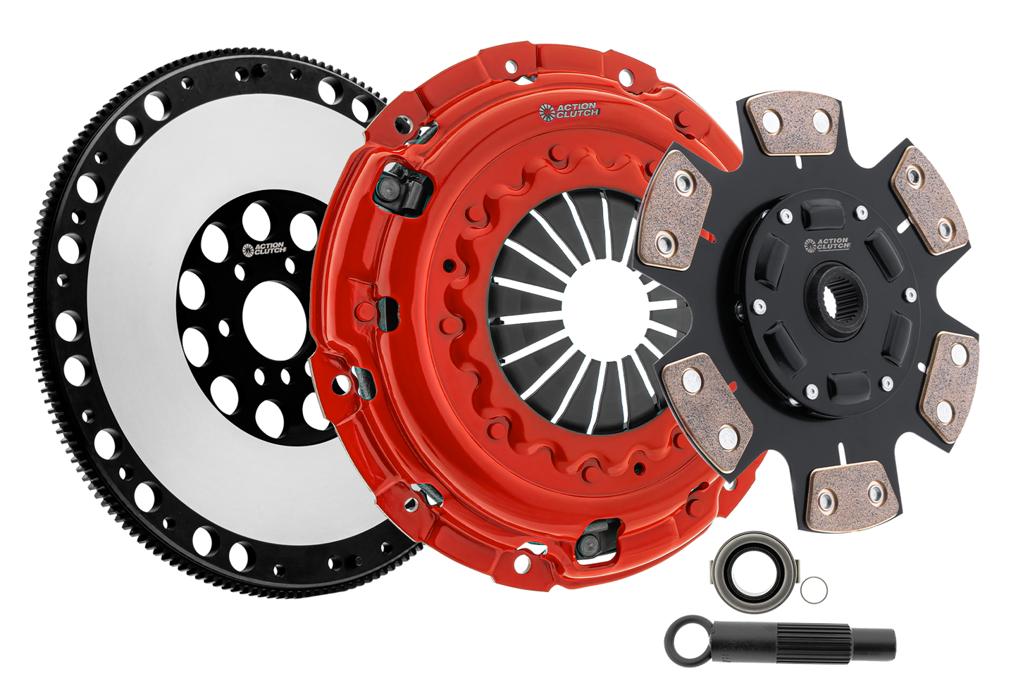 Action Clutch ACR-1848 Stage 5 Clutch Kit (2MS) for Subaru Legacy GT 2005-2012 2.5L DOHC (EJ255) Turbo AWD Includes Lightened Flywheel