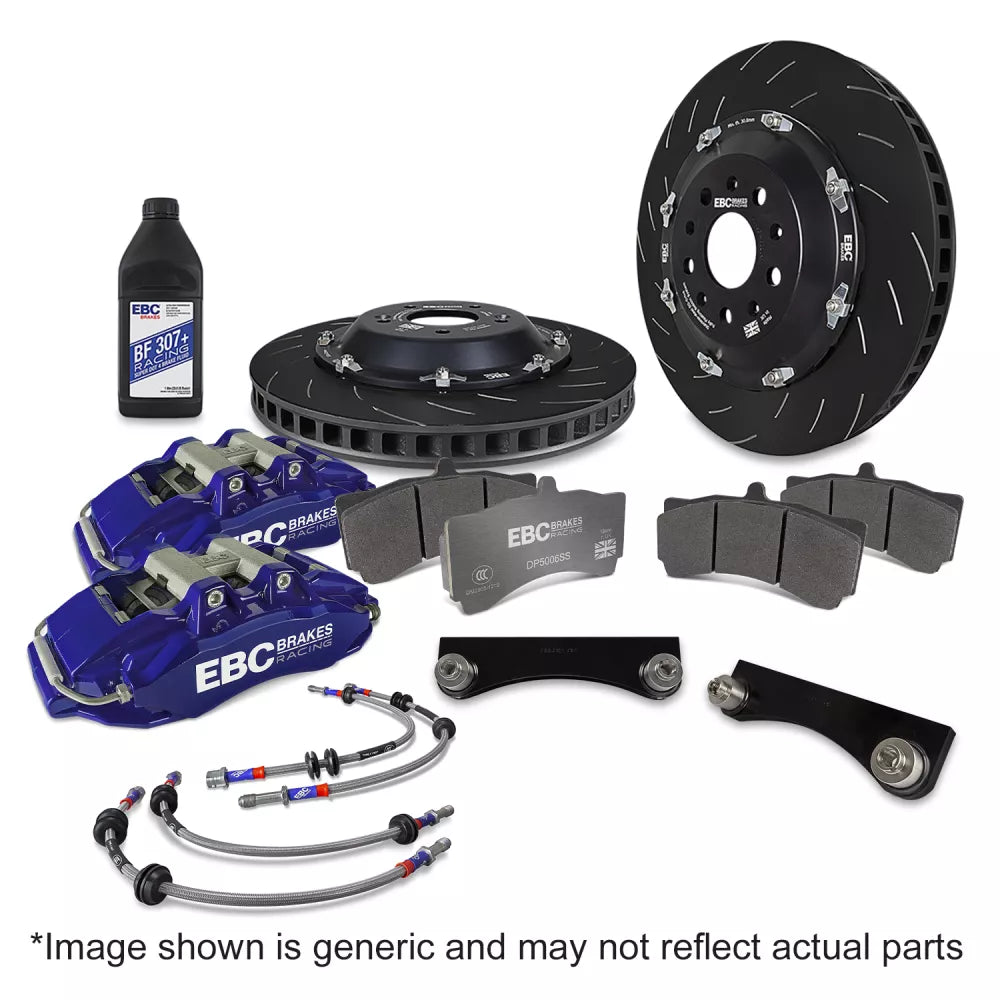 EBC Racing 2023+ Nissan 400Z Blue Apollo-6 Calipers 355mm Rotors Front Big Brake Kit