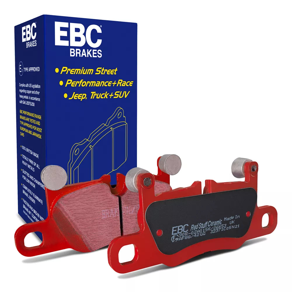 EBC 2016+ Porsche 911 (991/2 w/Cast Iron Rotors) 3.0TT Carrera Redstuff Rear Brake Pads