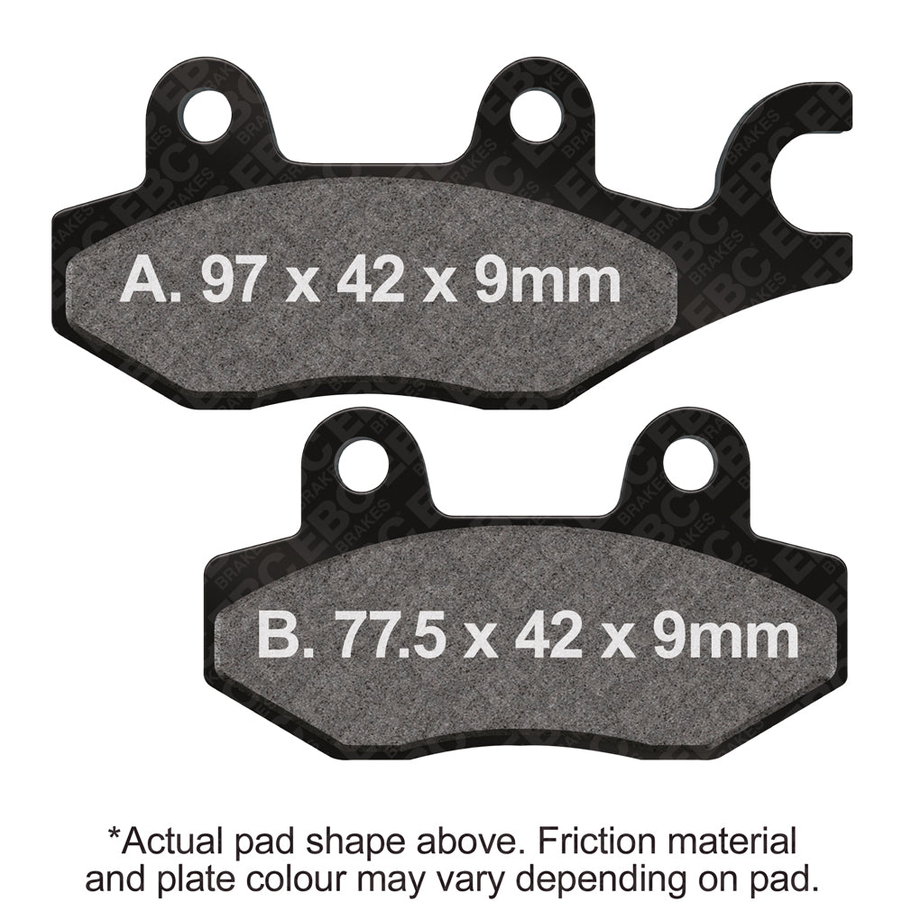 EBC 17-23 Kawasaki Ninja 400 Front Left EPFA Series Sintered Brake Pads