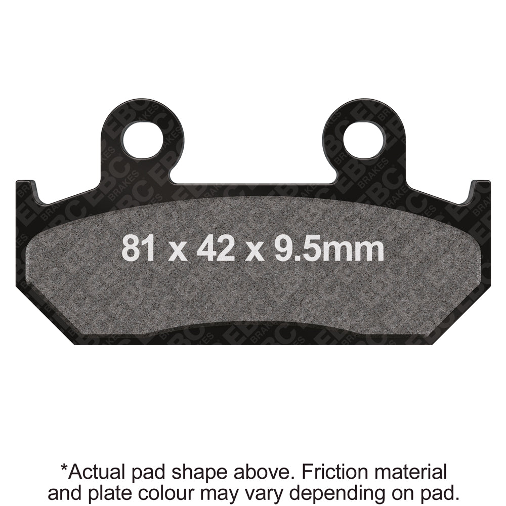 EBC 91-94 Honda CBR 600 F2 Front Left/Right FA-SFA-X Brake Pads (For EBC Floating Conv Rotor)