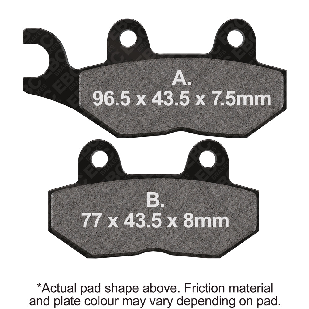 EBC 92-97 Triumph Hinckley Tiger 885cc Front Left FA-SFA-X Brake Pads