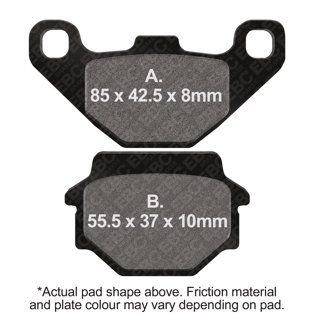 EBC 94-97 Buell M2 Cyclone Disc has Countersunk bolt holes Rear Left FA-SFA-TT-X Brake Pads