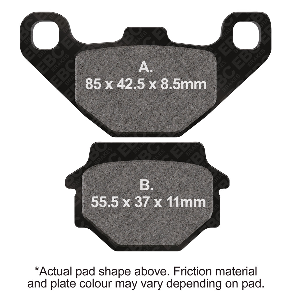 EBC 03-07 Suzuki LT-F 500 Vinson Quadrunner Front Left R Series Sintered Brake Pads