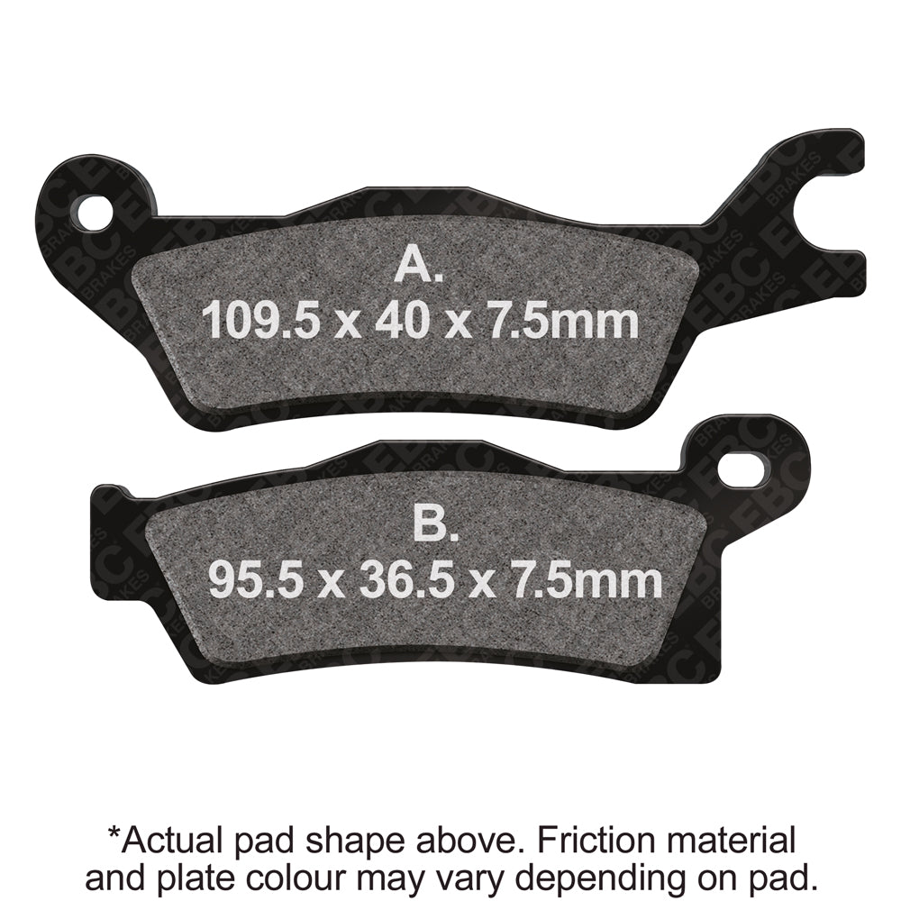 EBC 18-23 Can Am Outlander 450 (w/Single Rear Rotor) Front Left R Series Sintered Brake Pads