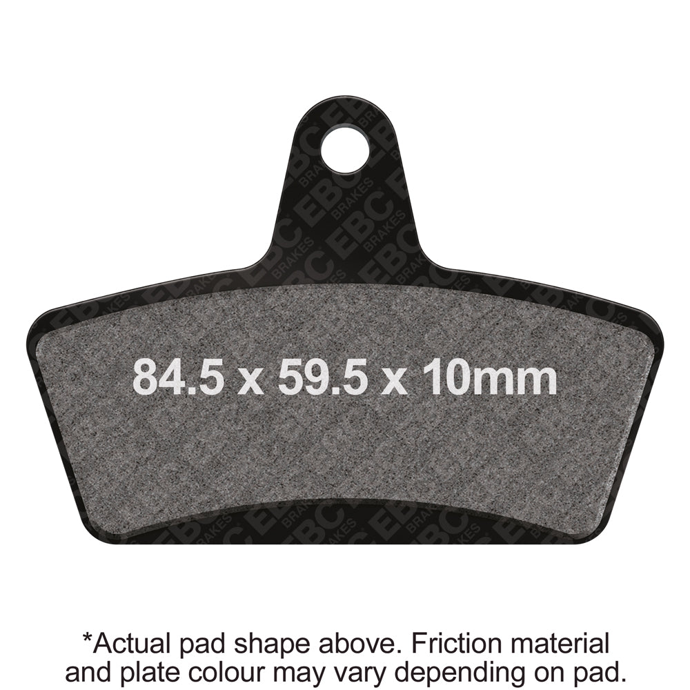 EBC HHI-Hawg Halter Calipers 4 Piston -Sprocket Brake Front Organic Brake Pads