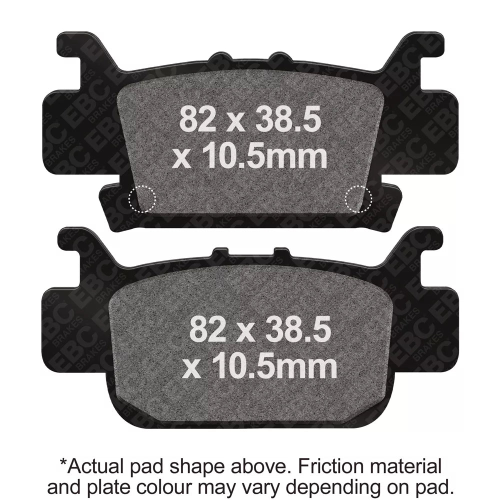 EBC 16-22 Honda SXS 1000 Pioneer 2 Seater Rear Left R Series Sintered Brake Pads