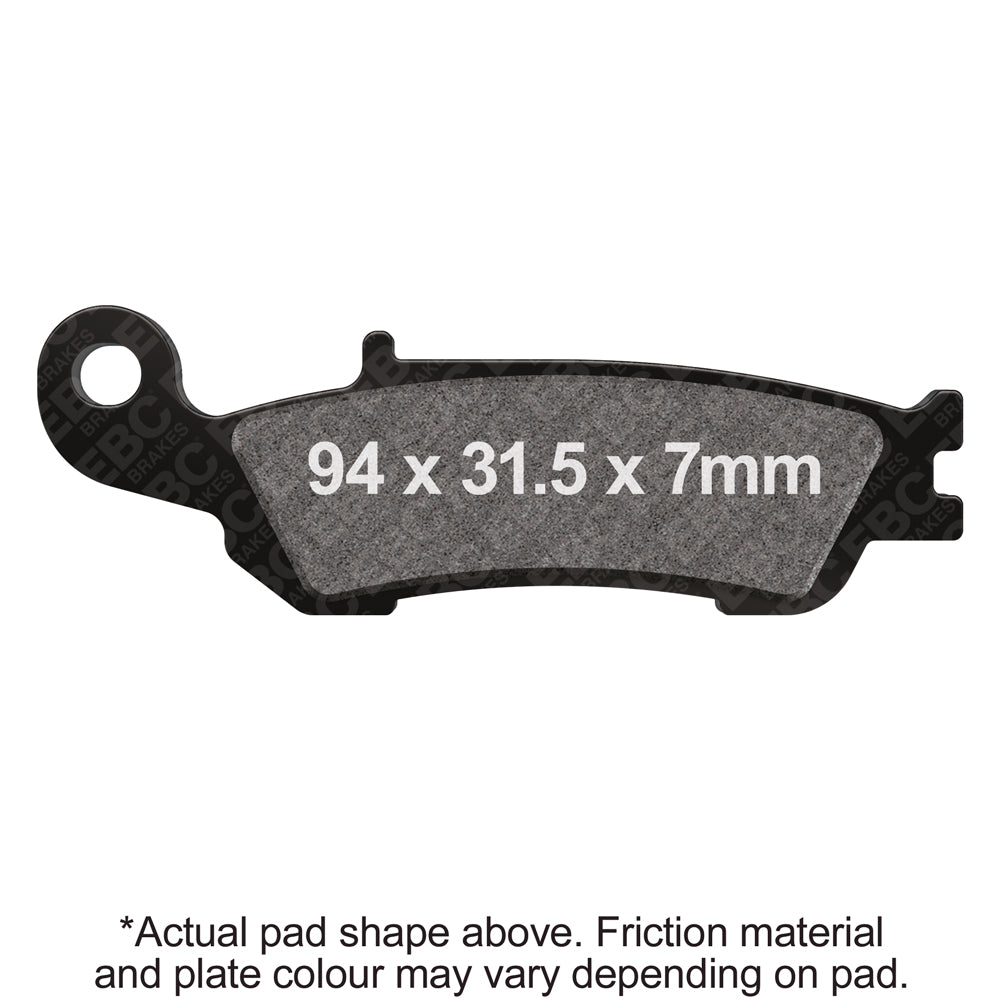 EBC 08-16 Yamaha YZ 125 2T Front Left MXS Series Brake Pads