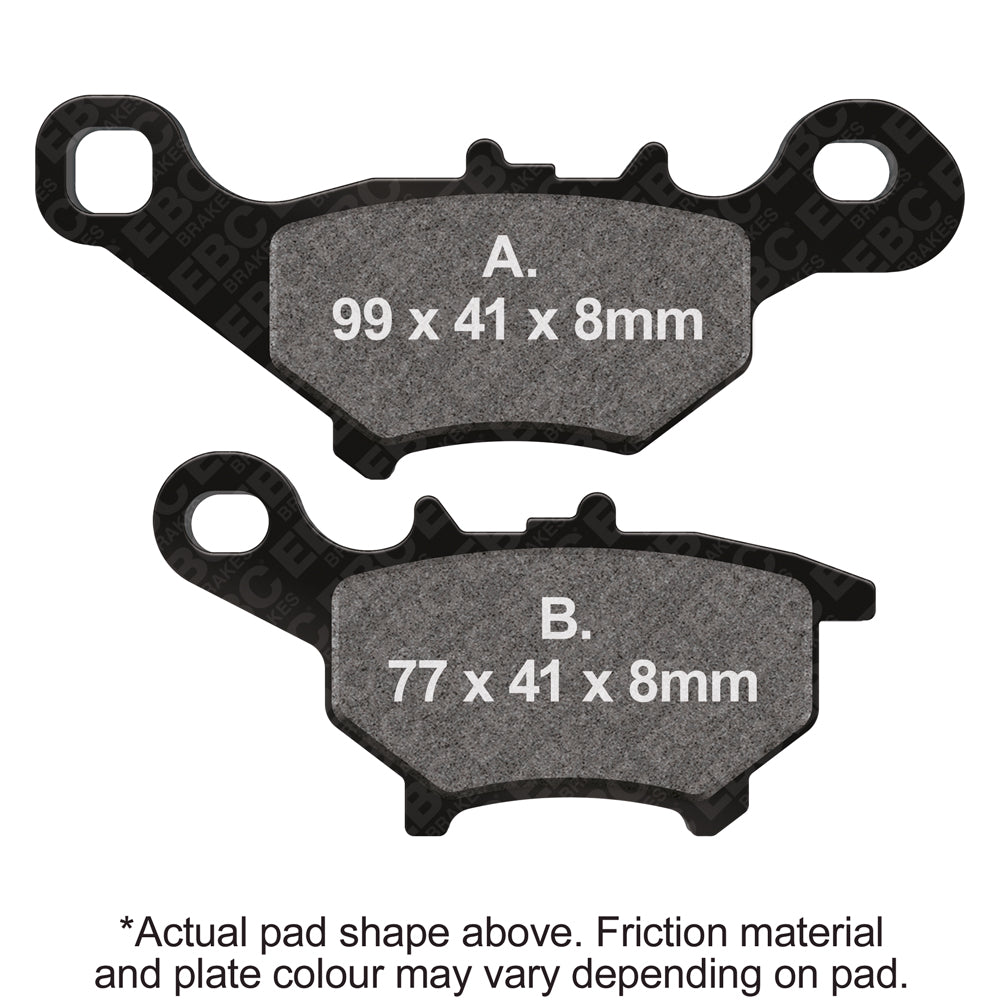 EBC 12-16 Yamaha Zuma 50 F (w/Twin Headlights) Front Left FA-SFA-X Brake Pads
