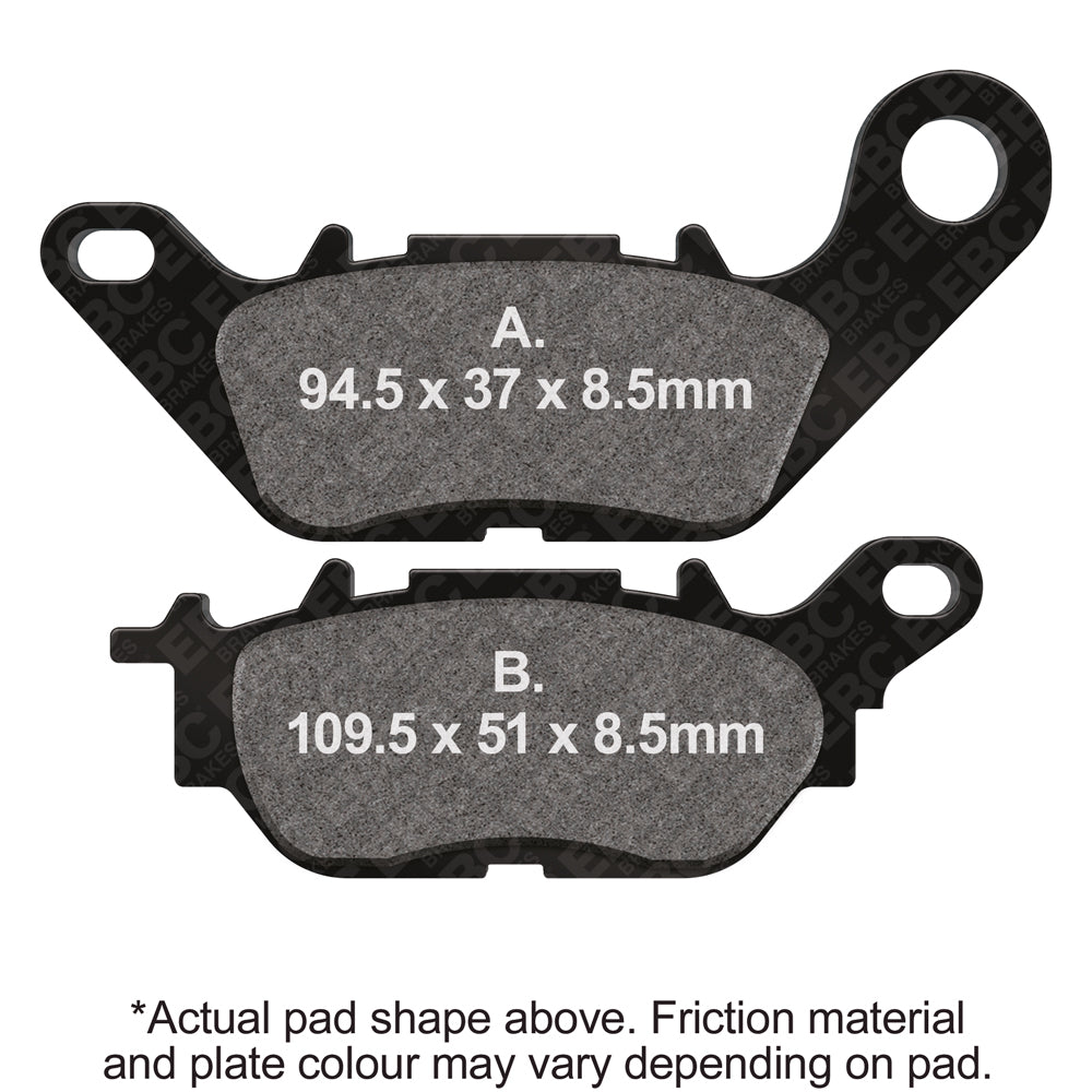 EBC 2010 Yamaha T 105 SE Crypton 1D81/1D82 Front Left FA-SFA-X Brake Pads