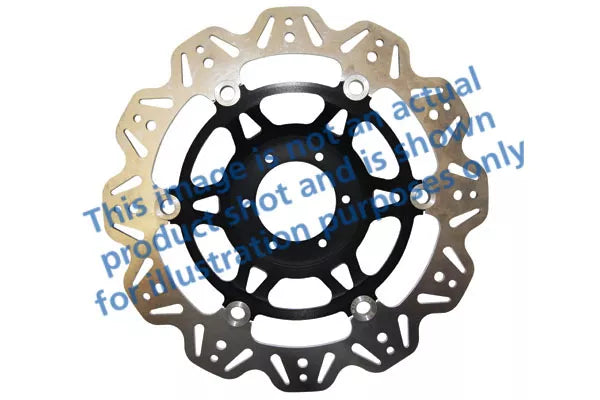 EBC 91-92 Yamaha FZR 400 RR Front Left/Right Vee Floating Black Rotor