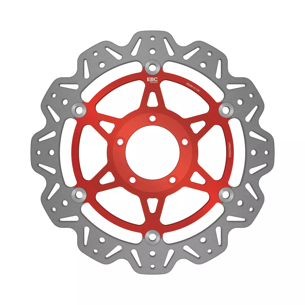 EBC 04-06 Ducati 749 Dark Monoposto/Biposto Front Left/Right Vee Floating Red Rotor