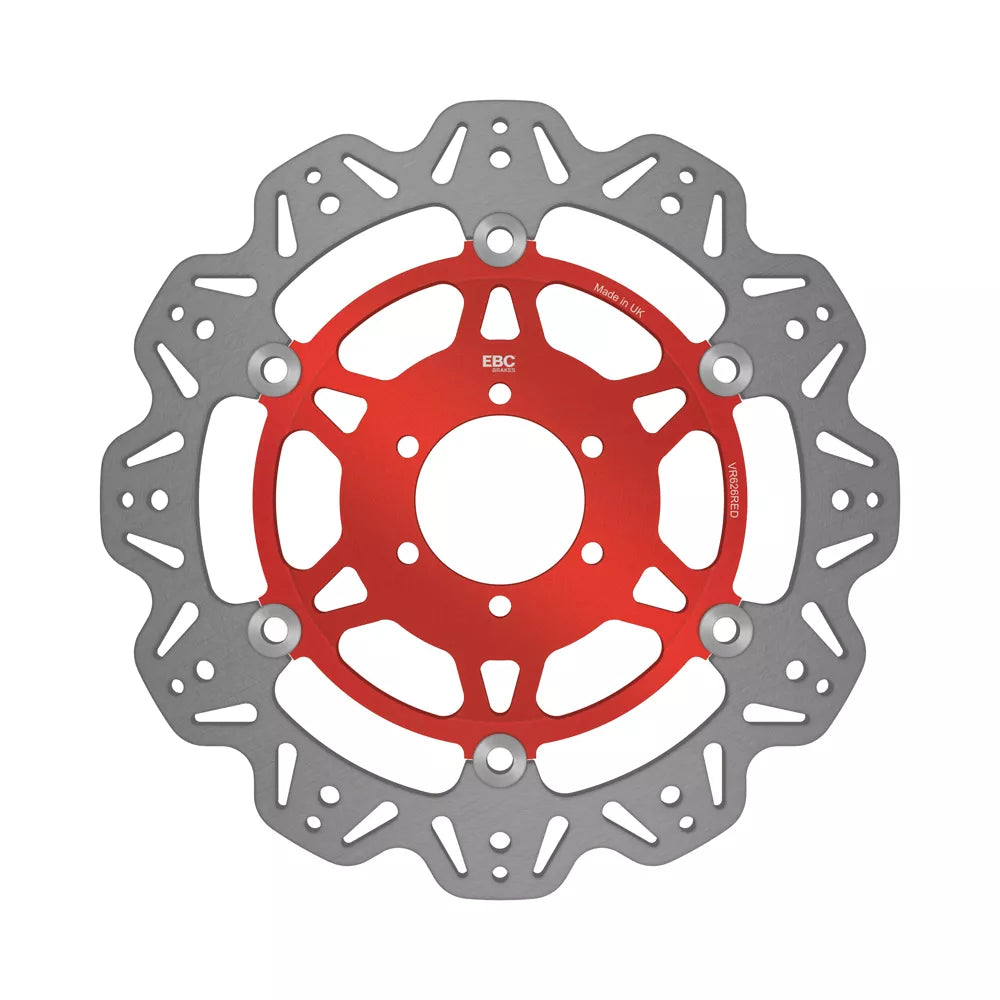 EBC 07-08 Ducati Monster 400 ie Japan Front Left/Right Vee Floating Red Rotor