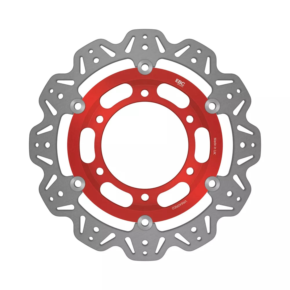 EBC 1992 Triumph Hinckley Daytona 750 3 cyl Front Left/Right Vee Floating Red Rotor