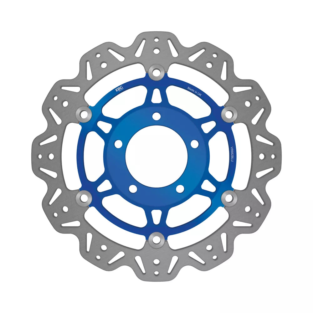 EBC 03-04 Triumph Hinckley Daytona 600 Front Left/Right Vee Floating Blue Rotor