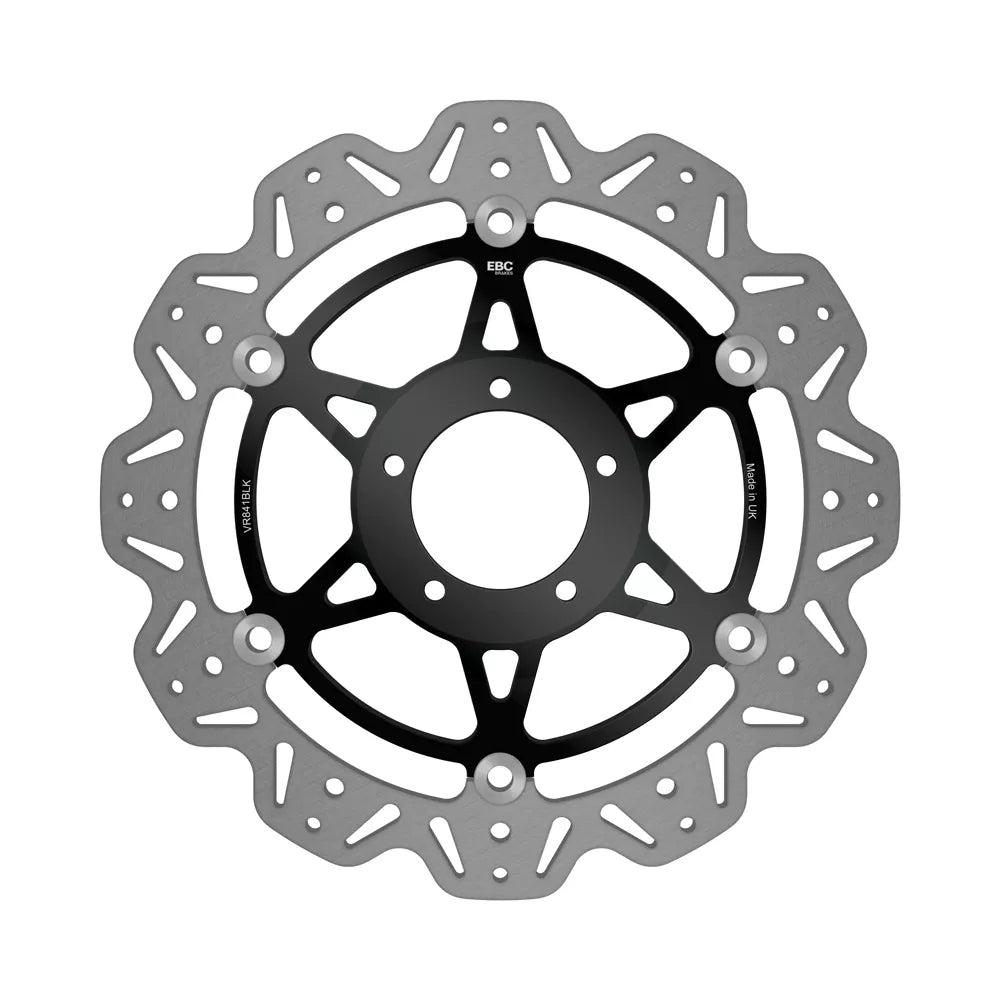 EBC 10-13 Ducati Monster 796 Front Left/Right Vee Floating Black Rotor