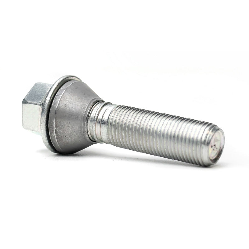 H&R Wheel Lug Bolt Taper-Head with movable cone M14x1.25 - Length 43mm - Black (e.g. BMW)