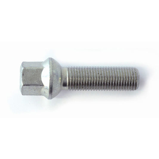 H&R Wheel Lug Bolt Round-Head R13 M14x1.50 - Length 43mm - Black ( e.g. VAG)