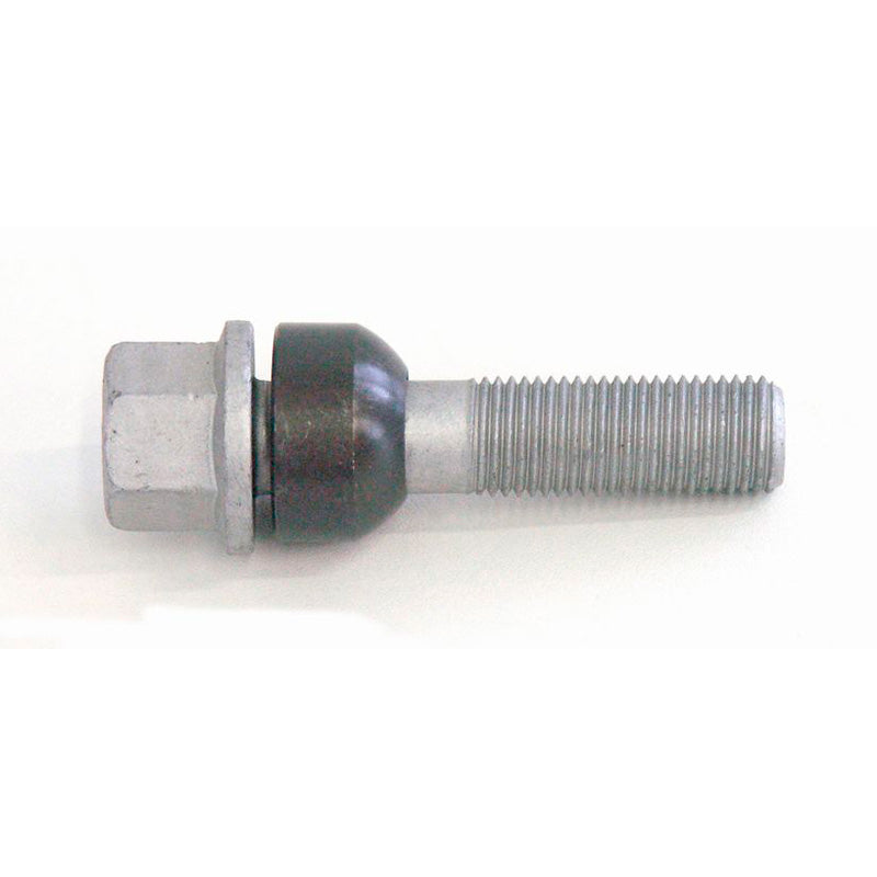 H&R Wheel Lug Bolt Round-Head with movable cone R14 M14x1.50 - Length 68mm - Black (e.g. Porsche)
