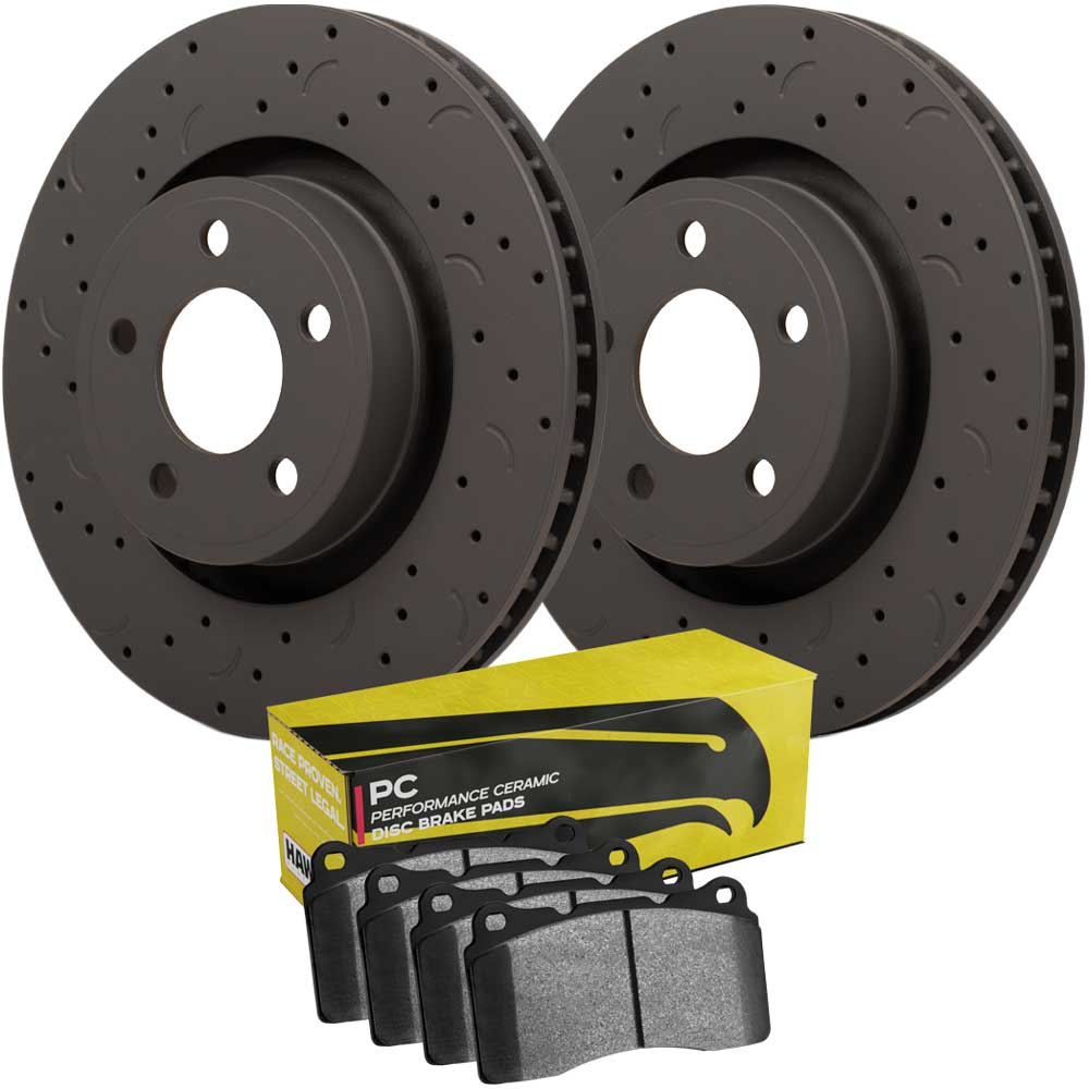 Hawk Performance HKC4406.568Z TALON BRAKE PAD + ROTOR KIT