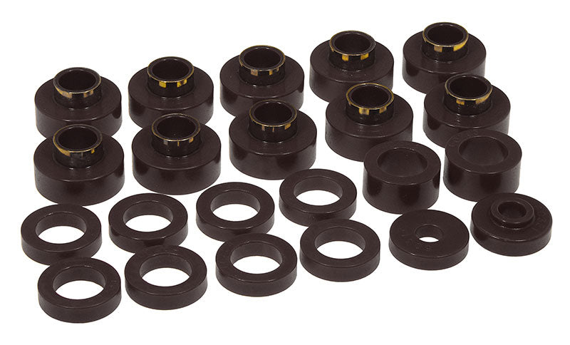 Prothane 1-103-BL Prothane 80-86 Jeep CJ5/CJ7 Body Mount 22 Bushing Kit - Black