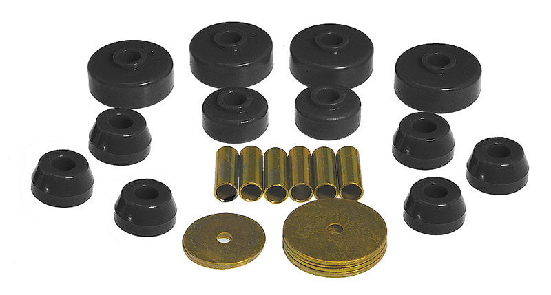 Prothane 18-101-BL Prothane 79-88 Toyota Truck 4wd Body Mount Kit - Black