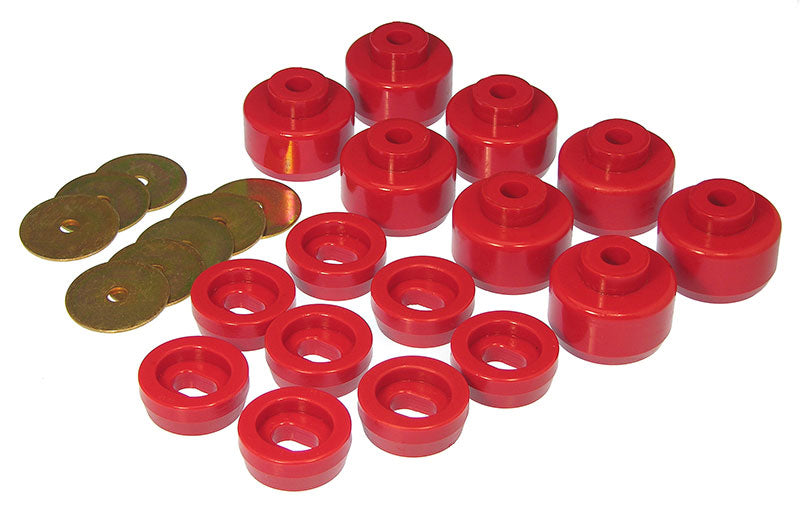 Prothane 7-148 Prothane 99-07 Chevy Silverado Canadian Model Body Mount - Red