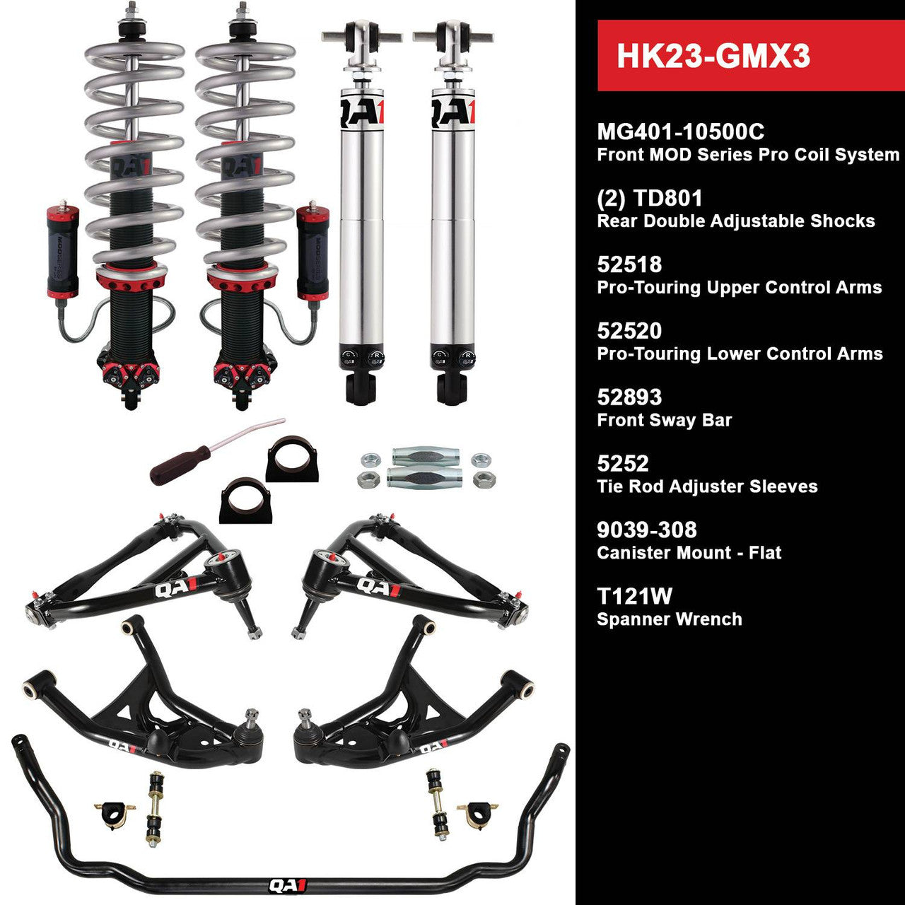 QA1 HK23-GMX3 Level 3 Full Vehicle Handling Kit 75-79 GM X-Body W/ Shocks
