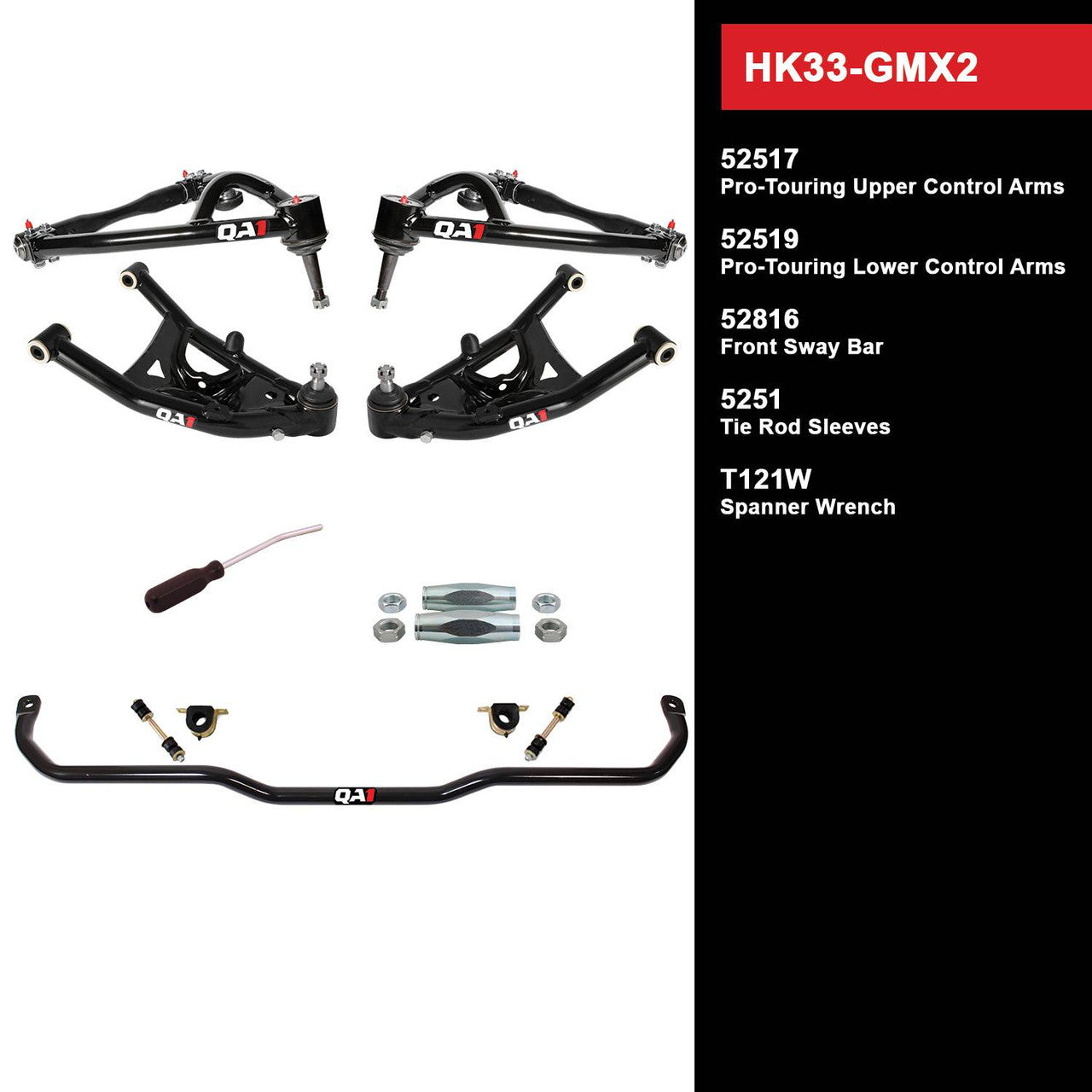 QA1 HK33-GMX2 Level 3 Full Vehicle Handling Kit 68-74 GM X-Body W/O Shocks