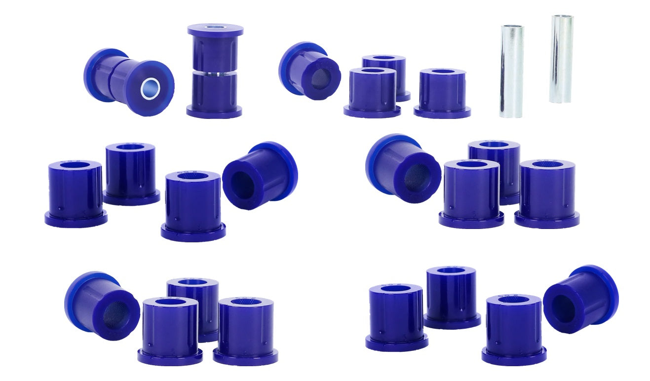 Front and Rear Leaf Spring Bushing Kit