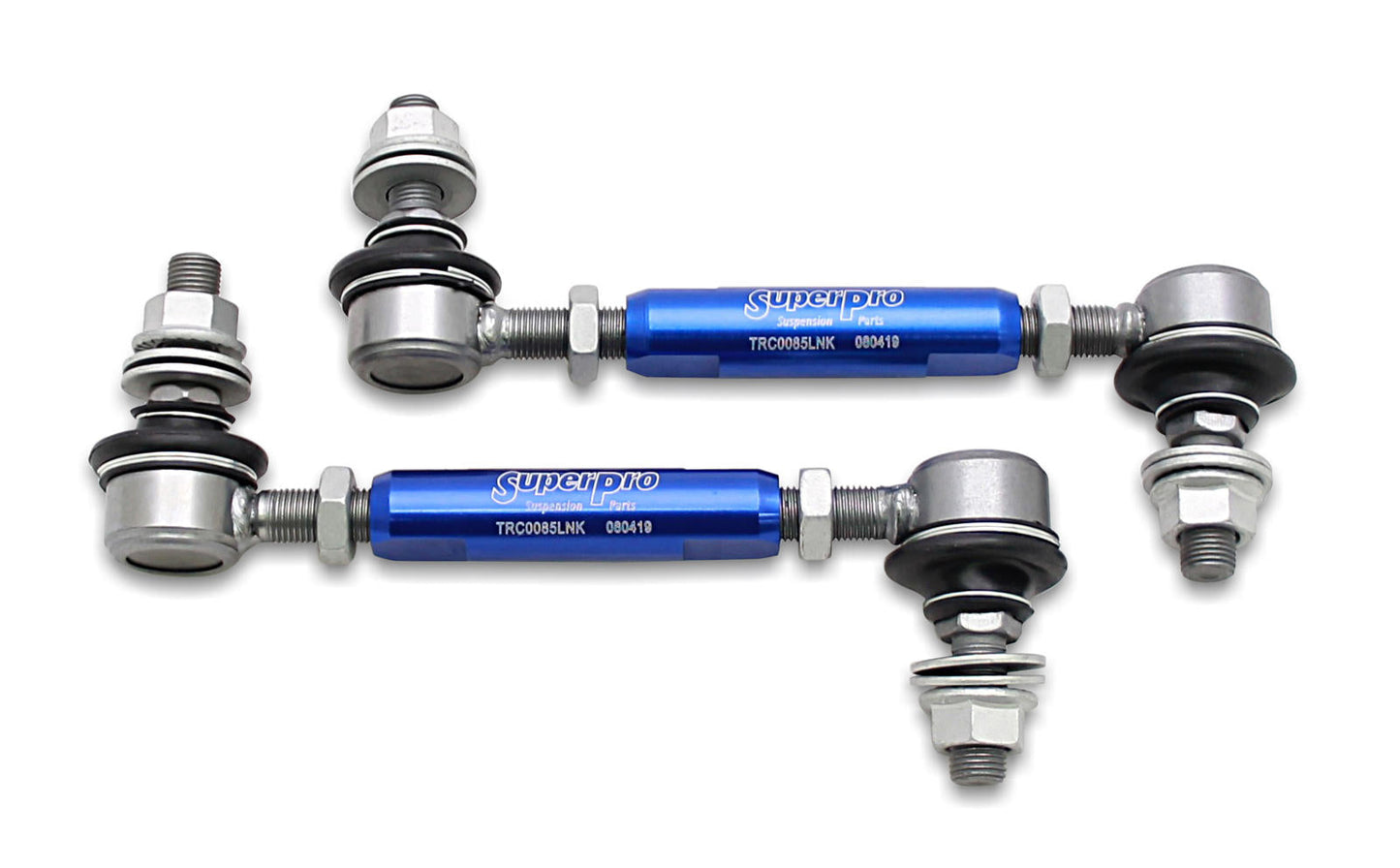 Rear Sway Bar Link Kit - Heavy Duty Adjustable (140mm-185mm Length, 10mm Studs)