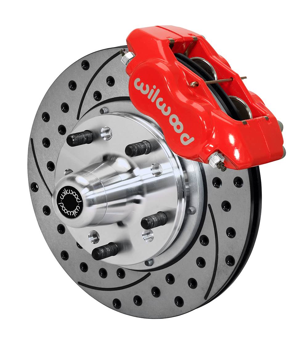 Wilwood 140-15196 Wilwood Forged Dynalite Front Kit 11.00in 65-72 CDP C Body -Drum