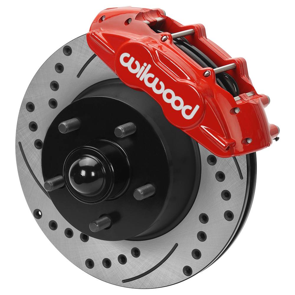 Wilwood 140-16801 Wilwood 65-67 Ford Mustang D11 11.29 in. Vtd. Brake Kit w/ Flex Lines