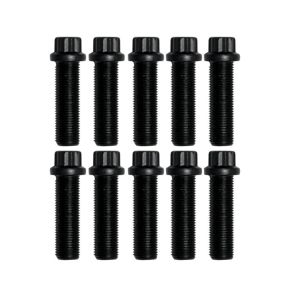 Wilwood 230-15369 Wilwood Bolt Kit - 1/2-20x1.75 L - 10 Pack (Black)