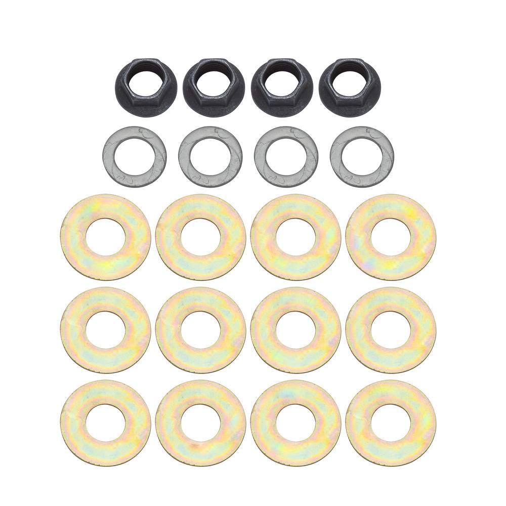 Wilwood 230-17762 Wilwood Bolt Kit - 3/8-24 - 4 Pack (Nut, Washer, Shims)