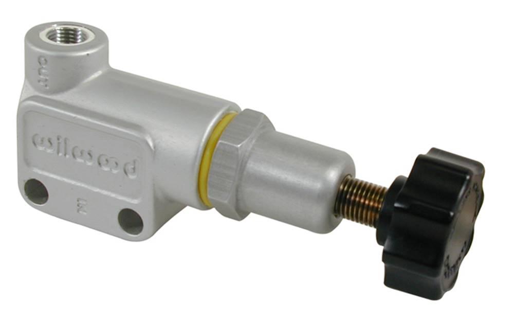 Wilwood 260-12627 Wilwood Proportioning Valve - Knob Adjust M10x1 BBF Inlet & Outlet