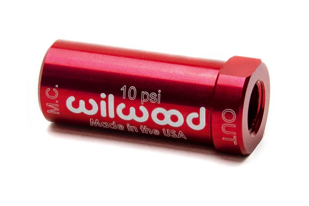 Wilwood 260-13707 Wilwood Residual Pressure Valve - New Style 10# / Red