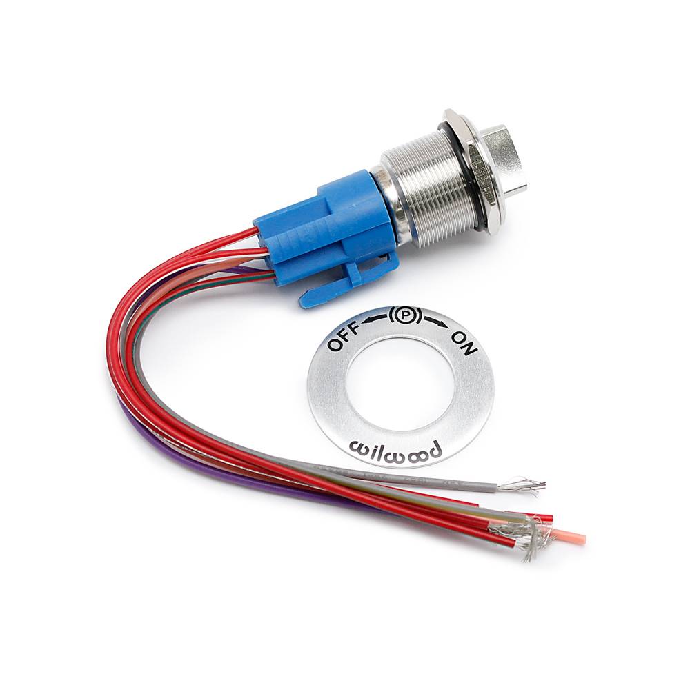 Wilwood 300-15936 Wilwood Electronic Parking Brake Caliper Switch Kit w/ On/Off Sticker