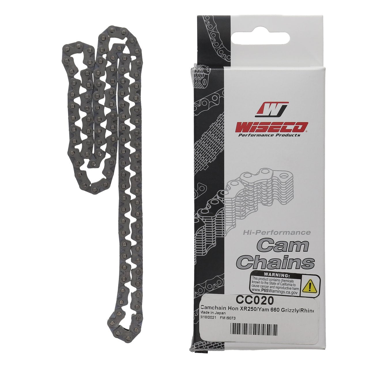 Wiseco CC020 Cam Chain Honda XR250/Yamaha 660 Grizzly/Rhino Cam Chain