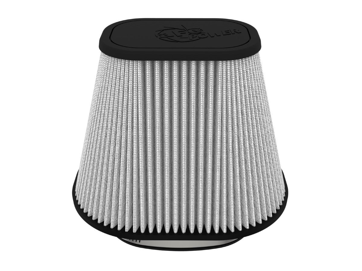 aFe Track Series Intake Rplcmnt Air Filter (6-1/8x4-1/8)IN F x(9-1/4x7-1/4)IN B x(6x4)IN Tx7-1/8IN H