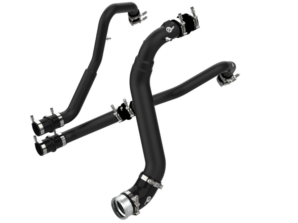 aFe 46-20474-B BladeRunner Aluminum Hot and Cold Charge Pipe Kit Black