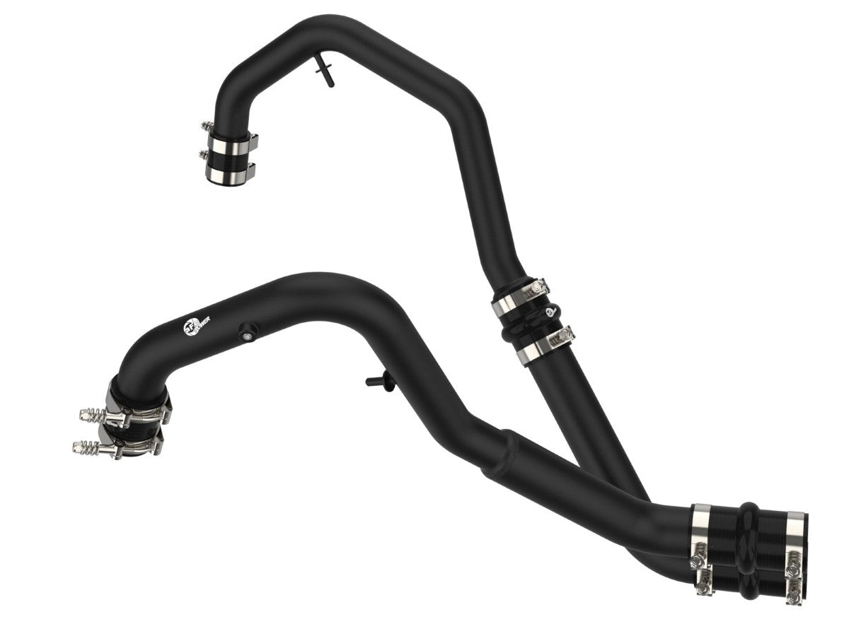 aFe 46-20478-B BladeRunner 2 IN to 2-1/2 IN Aluminum Hot Charge Pipe Black