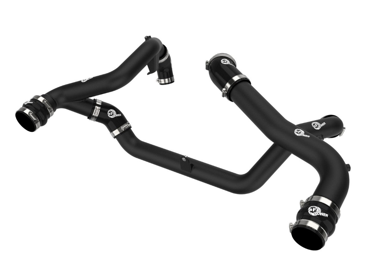 aFe 46-20674-B BladeRunner Aluminum Hot and Cold Charge Pipe Kit Black