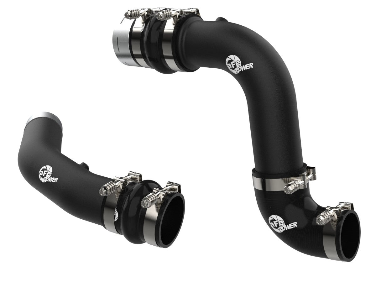 aFe 46-20734-B BladeRunner Aluminum Hot and Cold Charge Pipe Kit Black