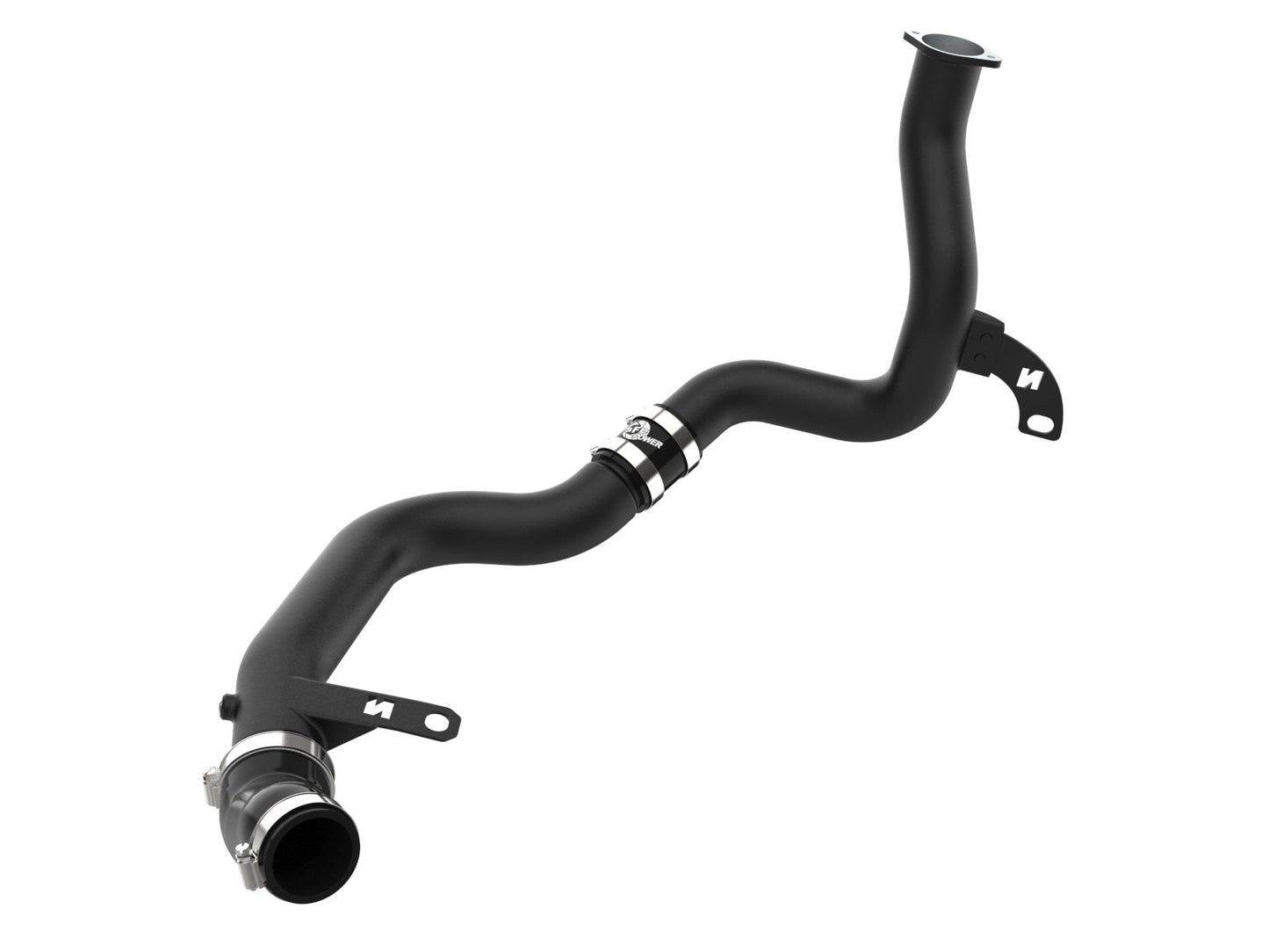 aFe 46-20768-B BladeRunner 2-1/4 IN to 2-1/2 IN Aluminum Hot Charge Pipe Black