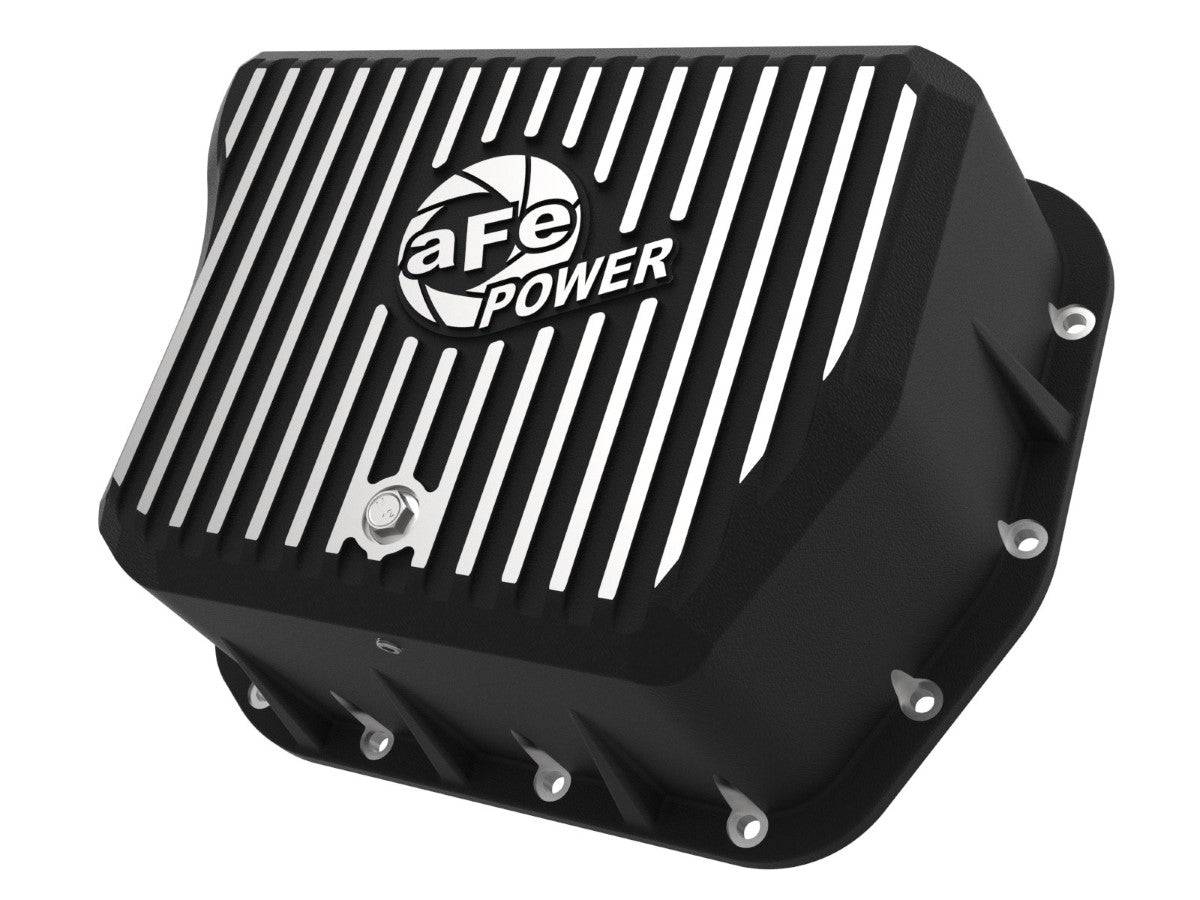 aFe 46-70052 aFe POWER Pro Series Transmission Pan Black w/ Machined Fins