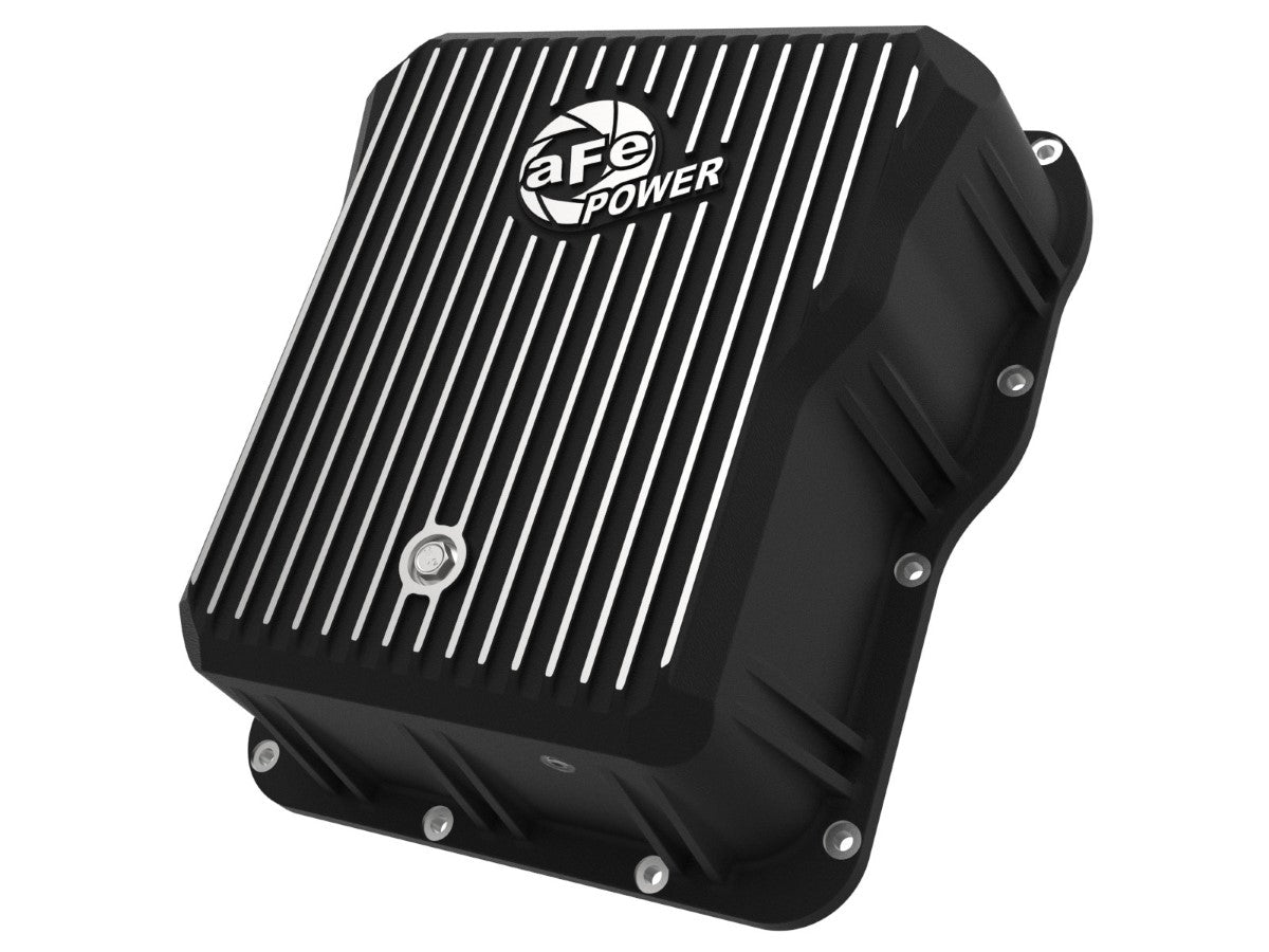 aFe 46-70072 aFe POWER Pro Series Transmission Pan Black w/ Machined Fins