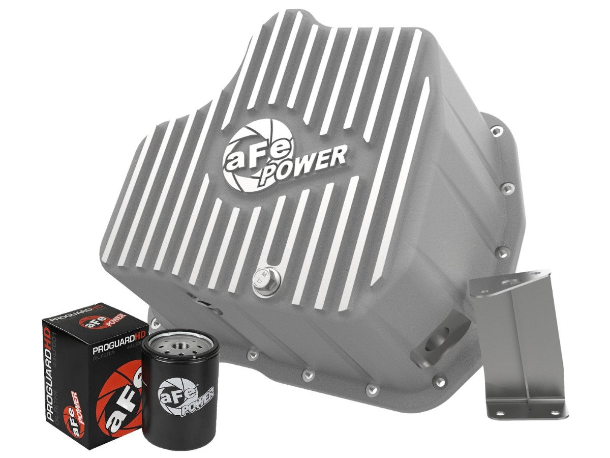 aFe 46-70340 aFe POWER Street Series Engine Oil Pan Raw w/ Machined Fins