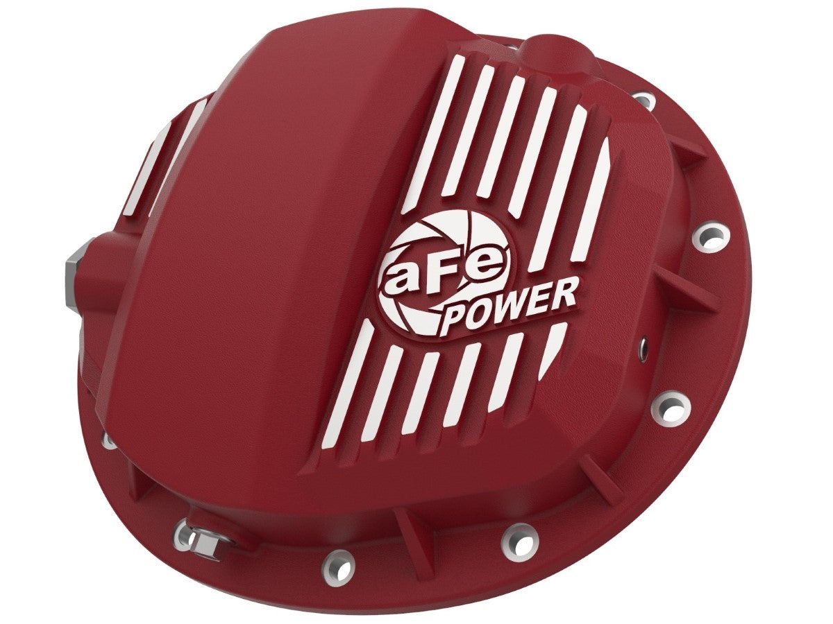 aFe 46-71140R aFe POWER Pro Series Rear Differential Cover Red w/ Machined Fins