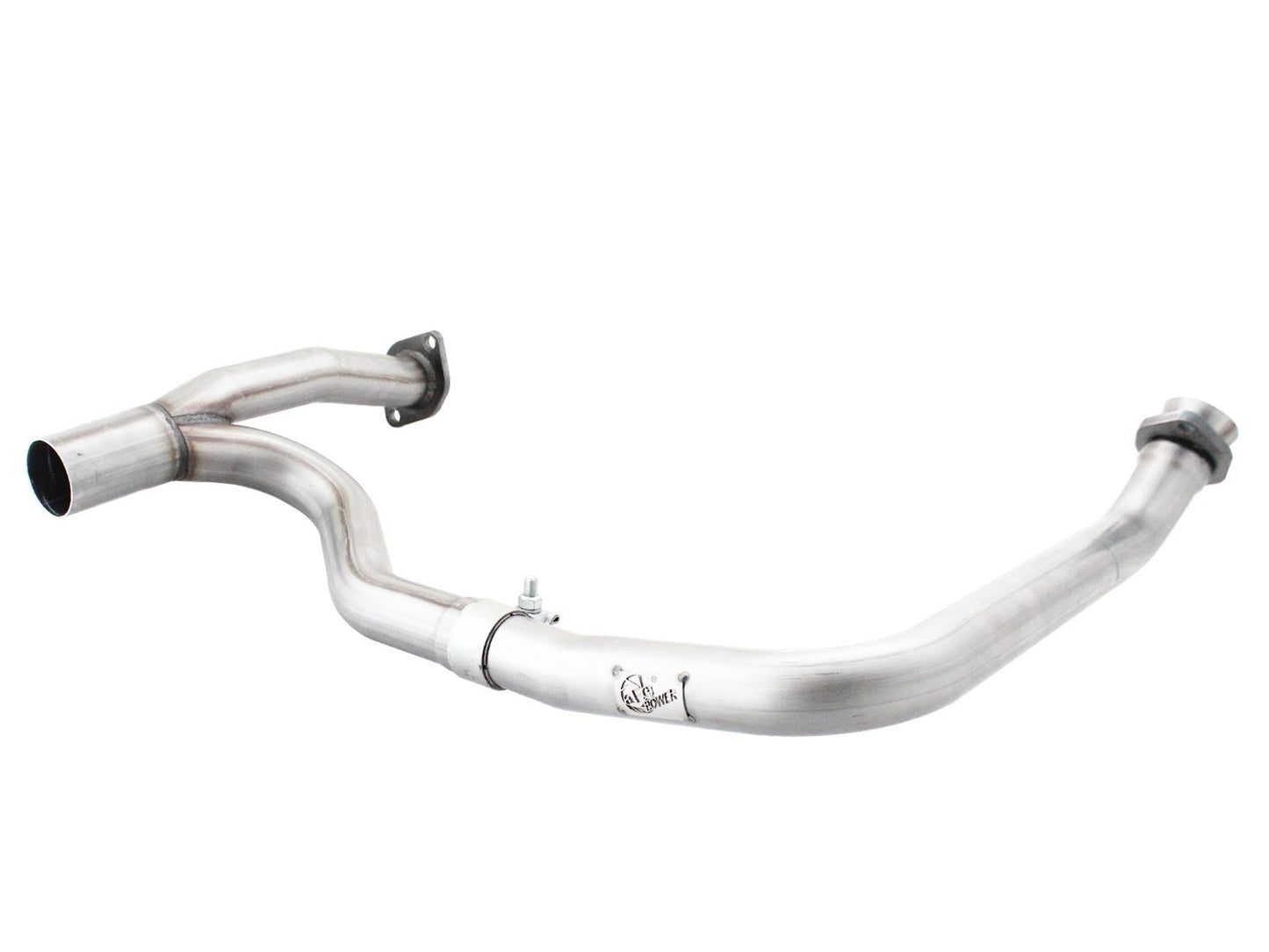 aFe 48-06207 Twisted Steel Y-Pipe 2" to 2-1/2" Aluminized Steel Exhaust System